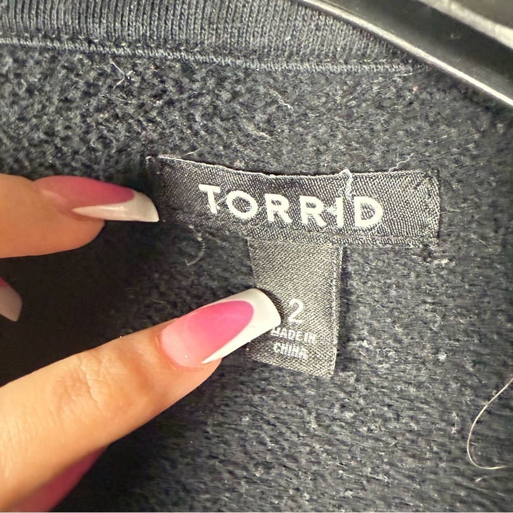 Torrid Black Button Up Collared Jacket Size 2X - Picture 9 of 11
